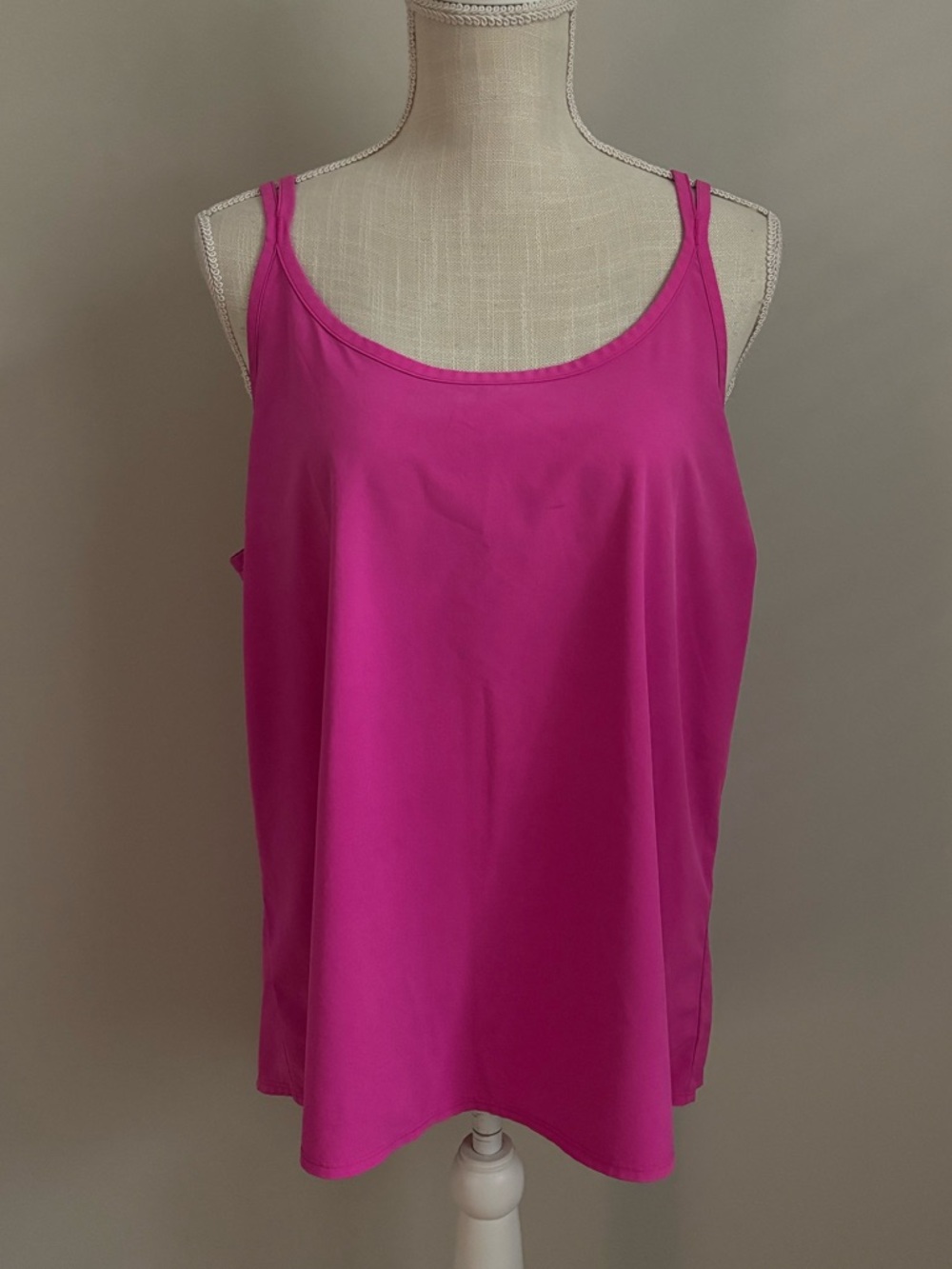 Athleta Spaghetti Strap Workout Tank Hot Pink